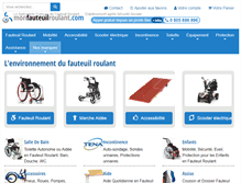 Tablet Screenshot of monfauteuilroulant.com